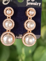 Pearl Crystal Earring - Image 2