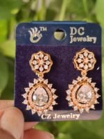 oval shaped diamond earring - Image 2