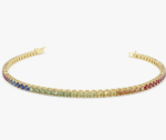 Multicolour tennis bracelet