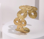 Spiral broad bracelet