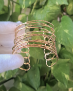 Golden statement layered bracelet - Image 3