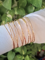 Golden statement layered bracelet