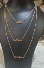 Heartbeat chain pendent (golden)