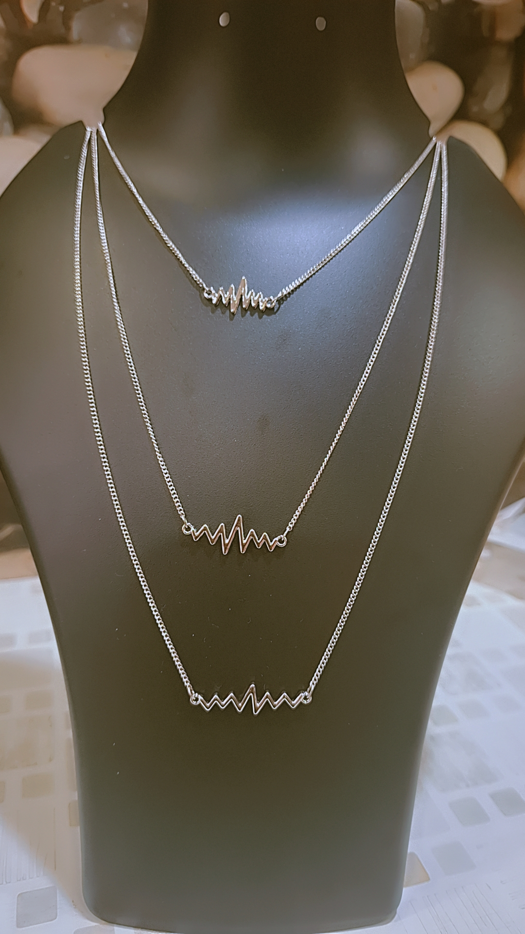 Snapchat-1612449891 Heart beat chainpendent (silver) - Image 1