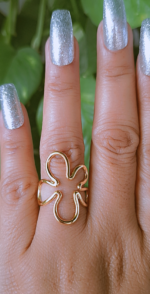 Big flower ring