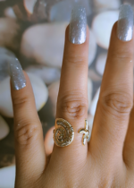 Snail and star ring
