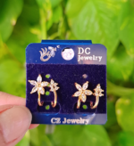 Crystal Flower Earring - Image 2