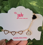 Pretty hearts chain bracelet