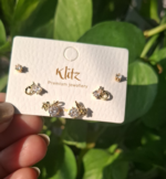 Small flower with Heart (pair of 3) - Image 2