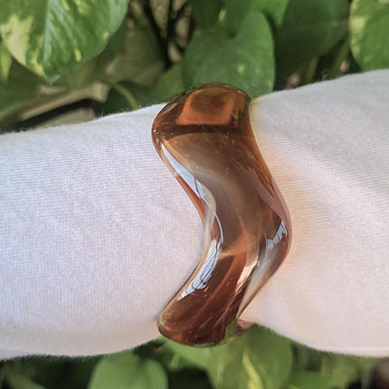 Zigzag resin bracelet