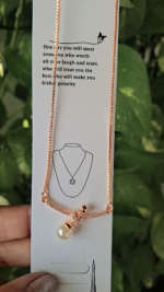 Diamond n Pearl Chain Pendent