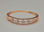 Diamond shaped CZ  kada bracelet