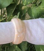 Cream resin bracelet