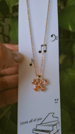 Orange Butterfly  chain pendent - Image 2