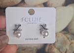 Silver Pearl Studs