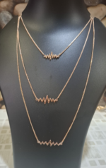 Heartbeat chain pendent (golden) - Image 2