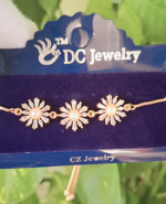 Flower chain bracelet CZ