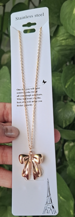 Bow pendent chain