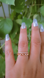 Double layered diamond  ring - Image 2