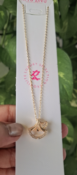 Golden bell chain pendent