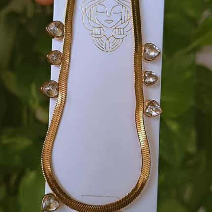 Snake chain with Hearts